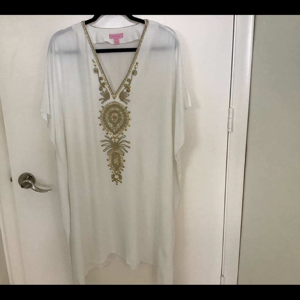 Lily Pulitzer Embellished Caftan Dress